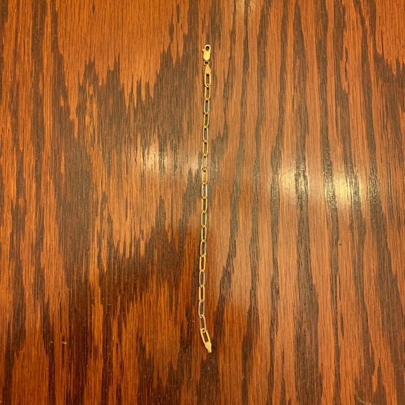 “FIRM” 14kt Gold Bracelet with Lobster Clasp, 7 1/2”